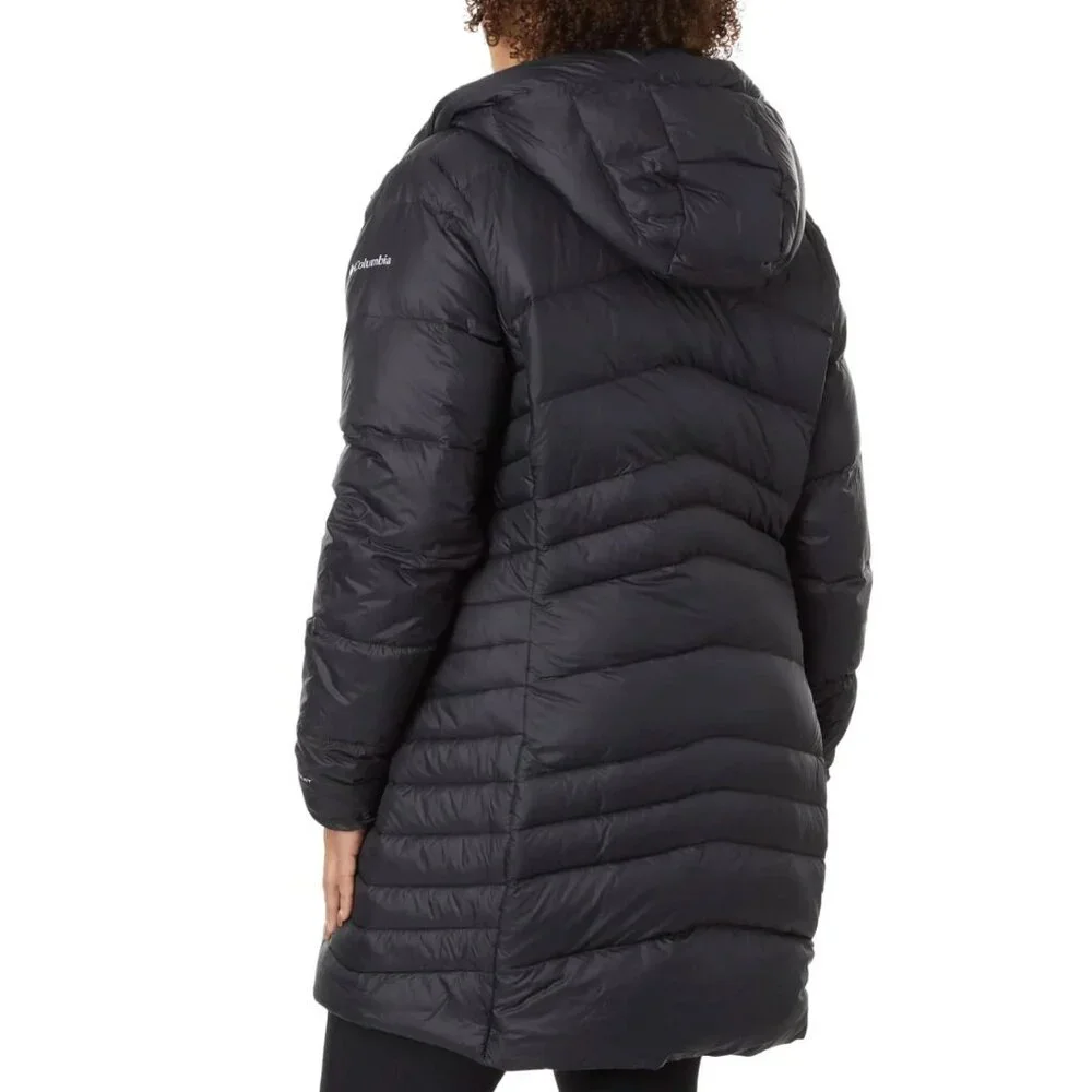 Columbia Autumn Park Down MID Omni Heat woman black jacket Plus Size - Picture 4 of 12